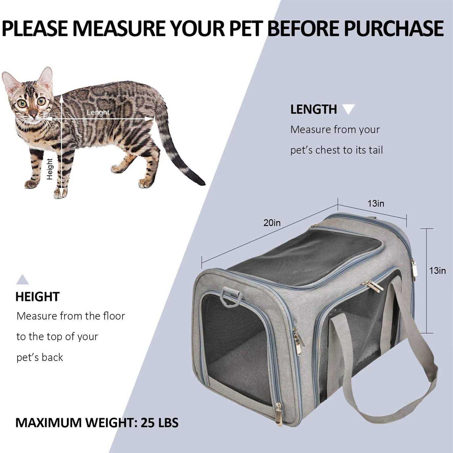 Wewdigi Pet Carrier for Cats, Dogs and Puppies