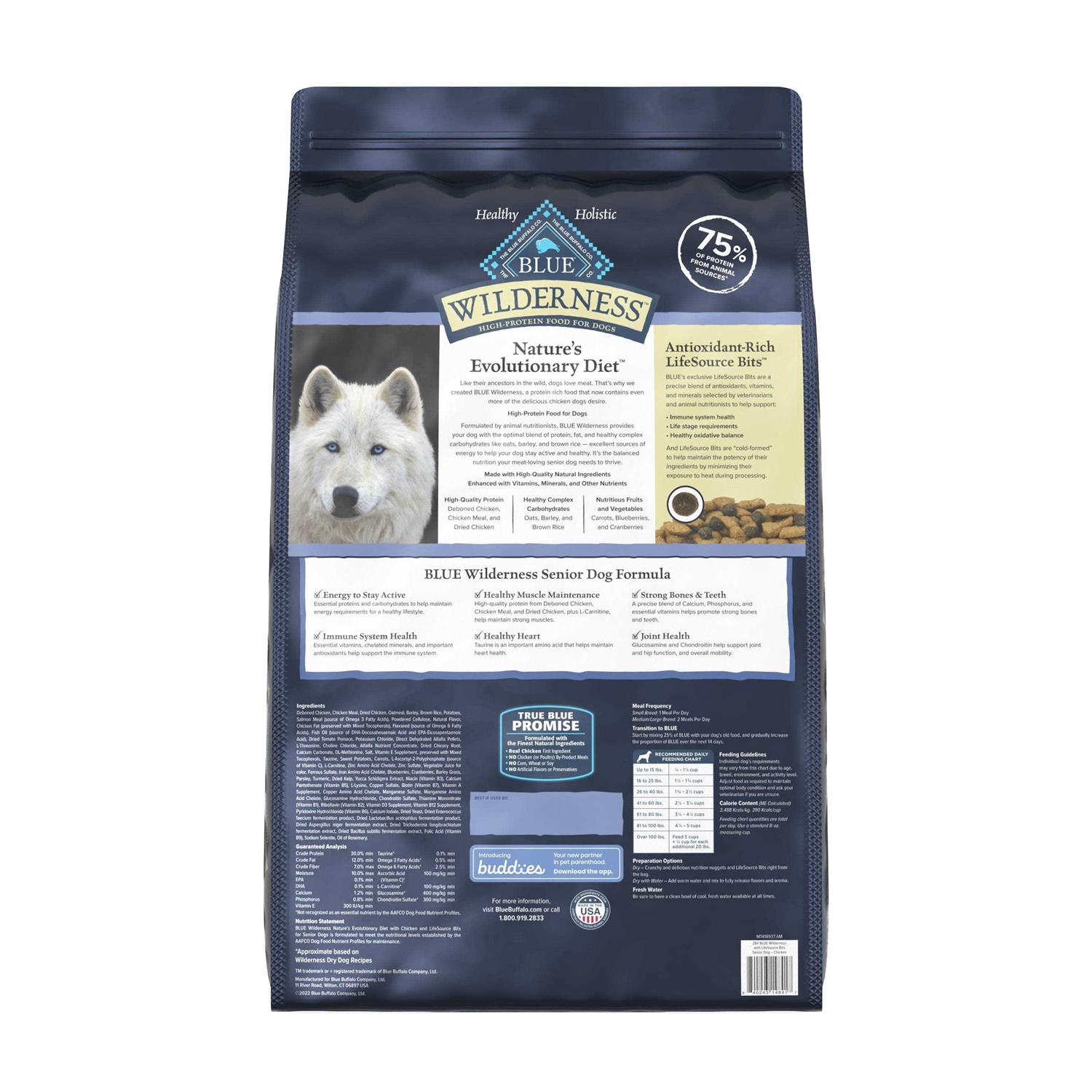Blue Buffalo Wilderness Chicken Senior Dry Dog Food