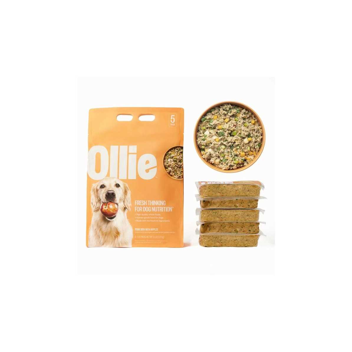 Ollie Fresh Pork Dish with Apples Frozen Dog Food
