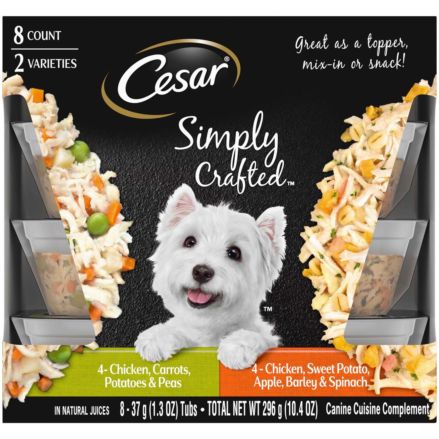 Cesar Simply Crafted Chicken Wet Dog Food