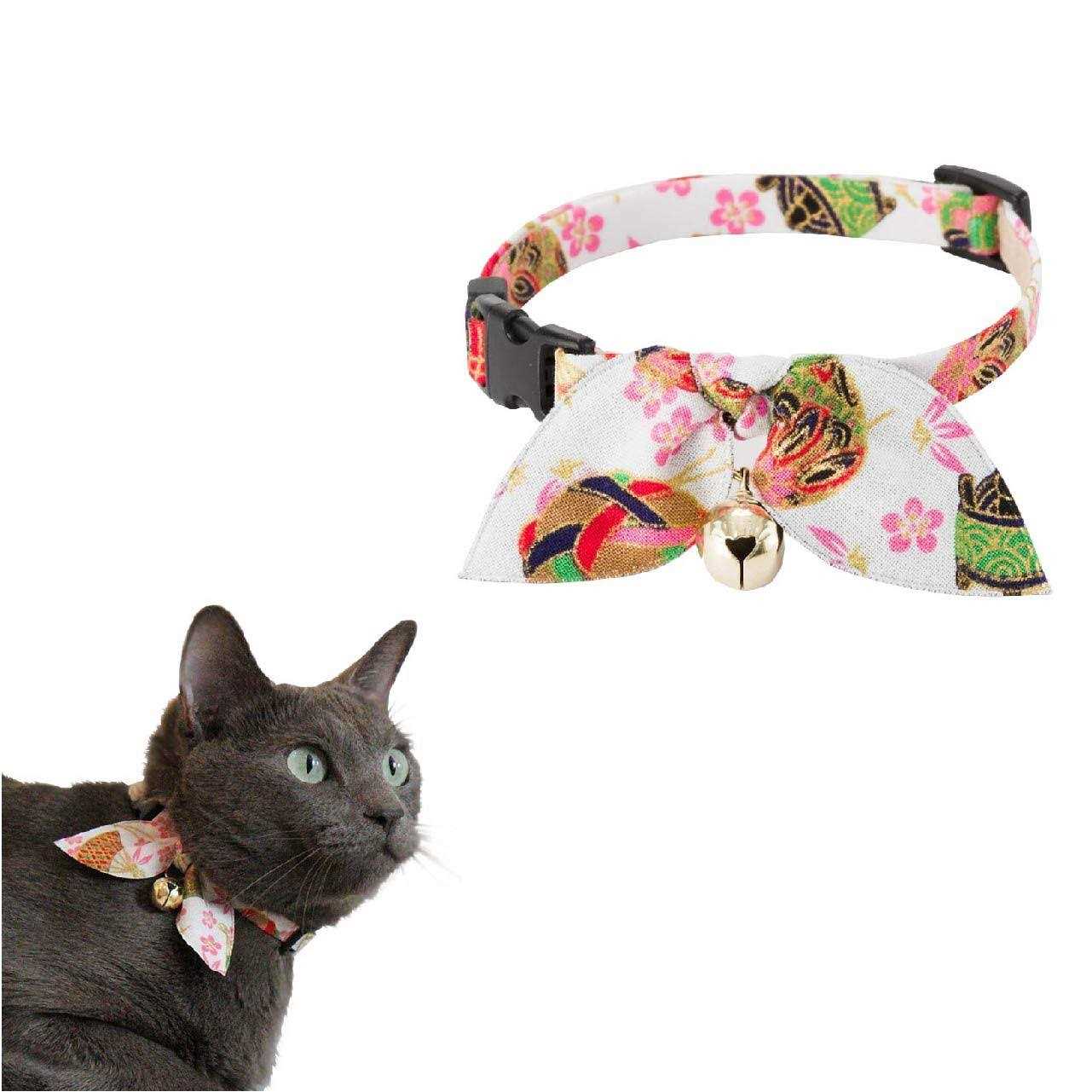Necoichi Kimono Bow Tie Cat Collar