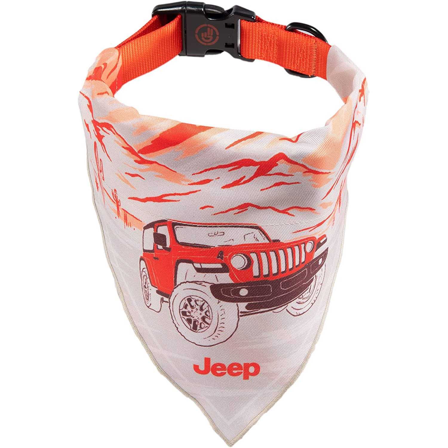 Jeep Backroads Bandana Dog Collar