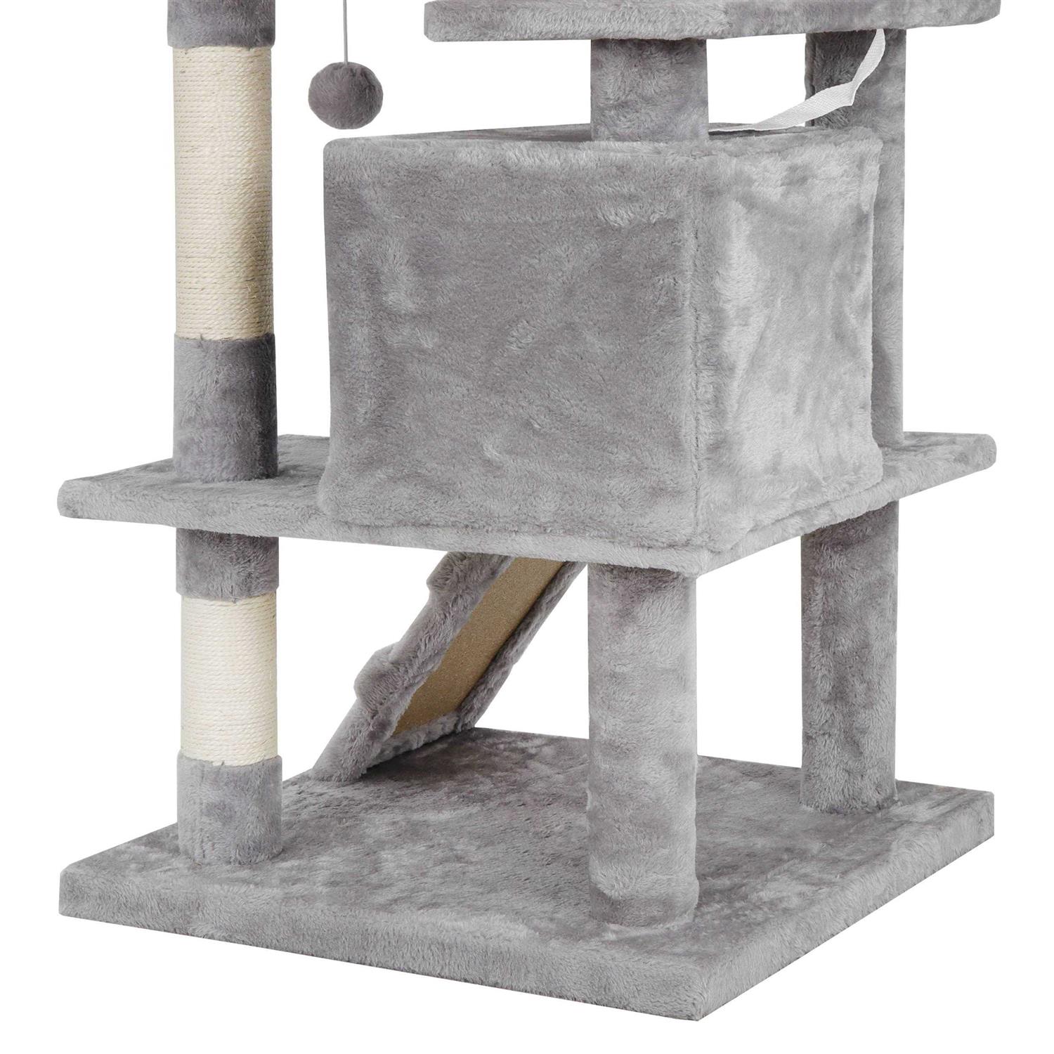 ZENY 53 Cat Tree Multi-Levels Condos Scratching Post Tower Play House