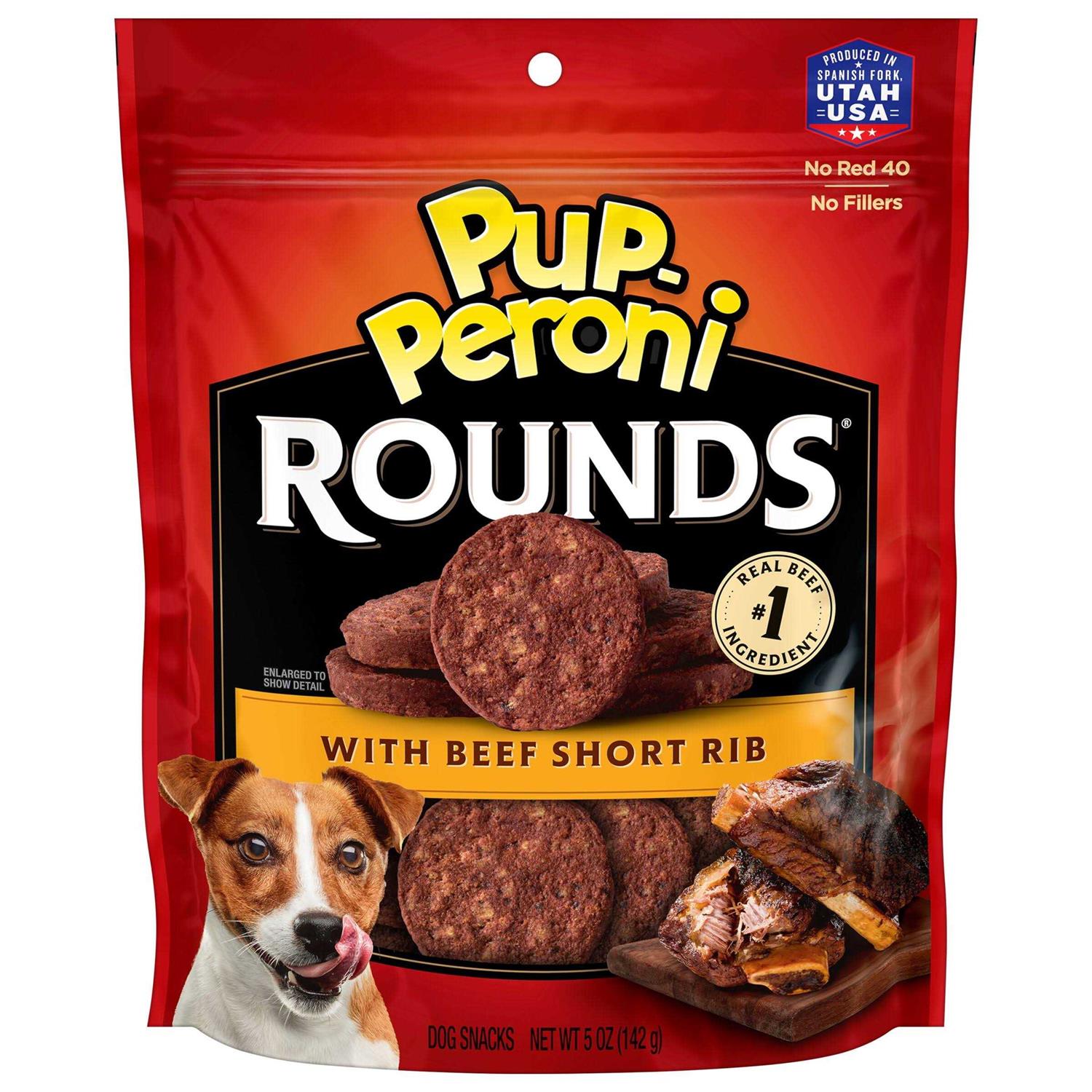 Pup-Peroni Rounds Dog Treats with Beef