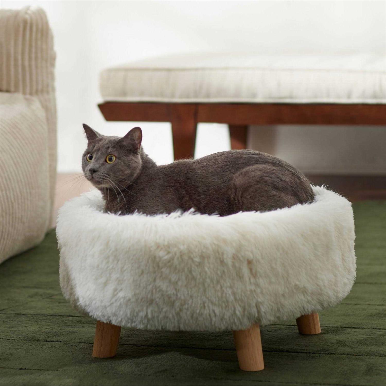 Frisco Round Elevated Cat Bed