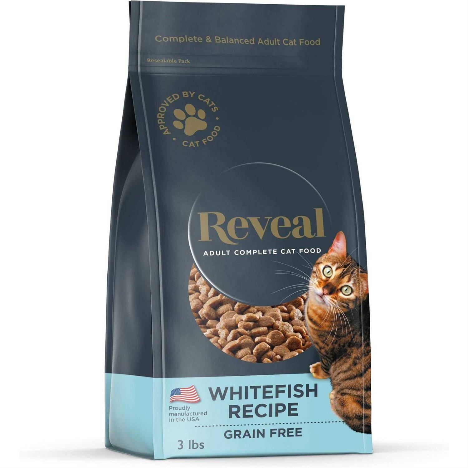 Reveal Grain Free Whitefish Recipe Natural Complete & Balanced Dry Cat Food