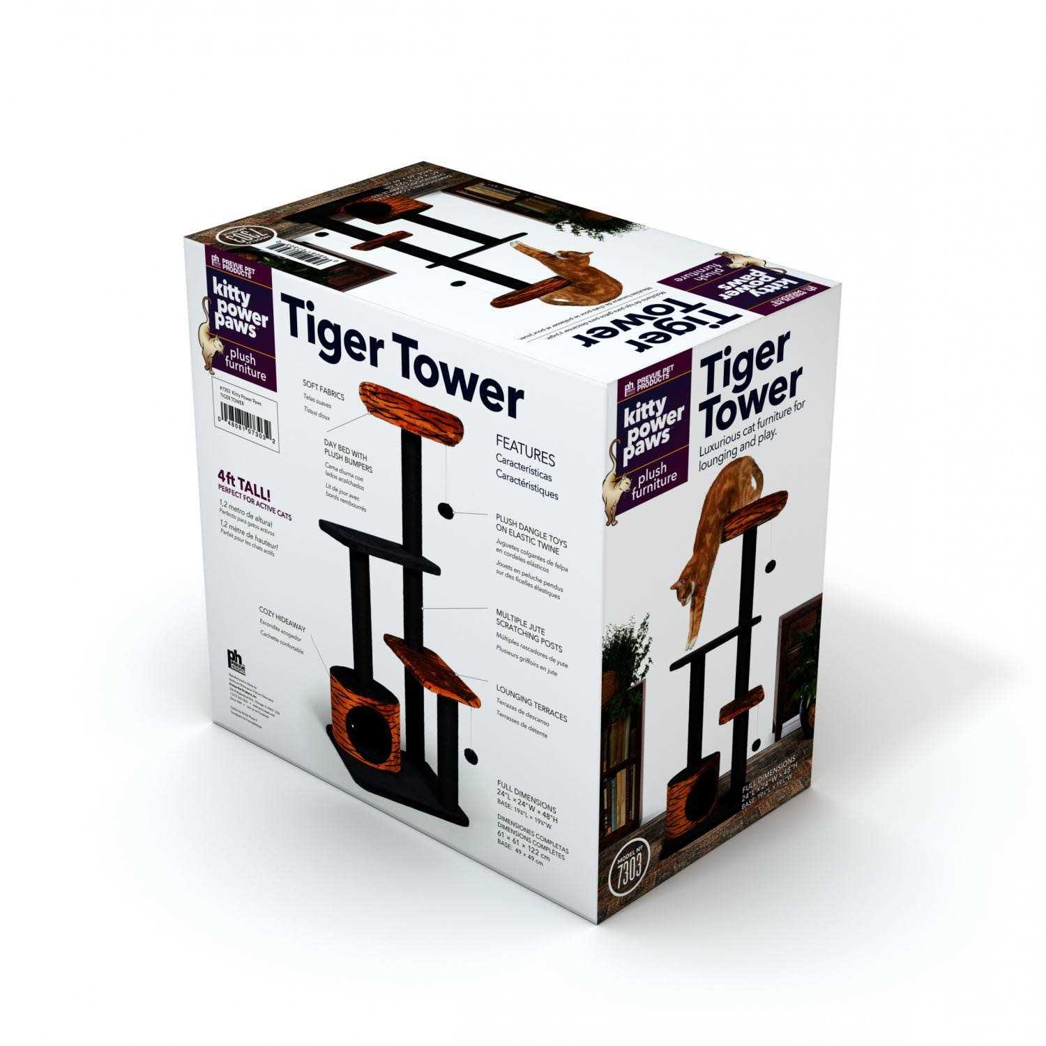 Prevue Pet Products Kitty Power Paws Tiger Tower