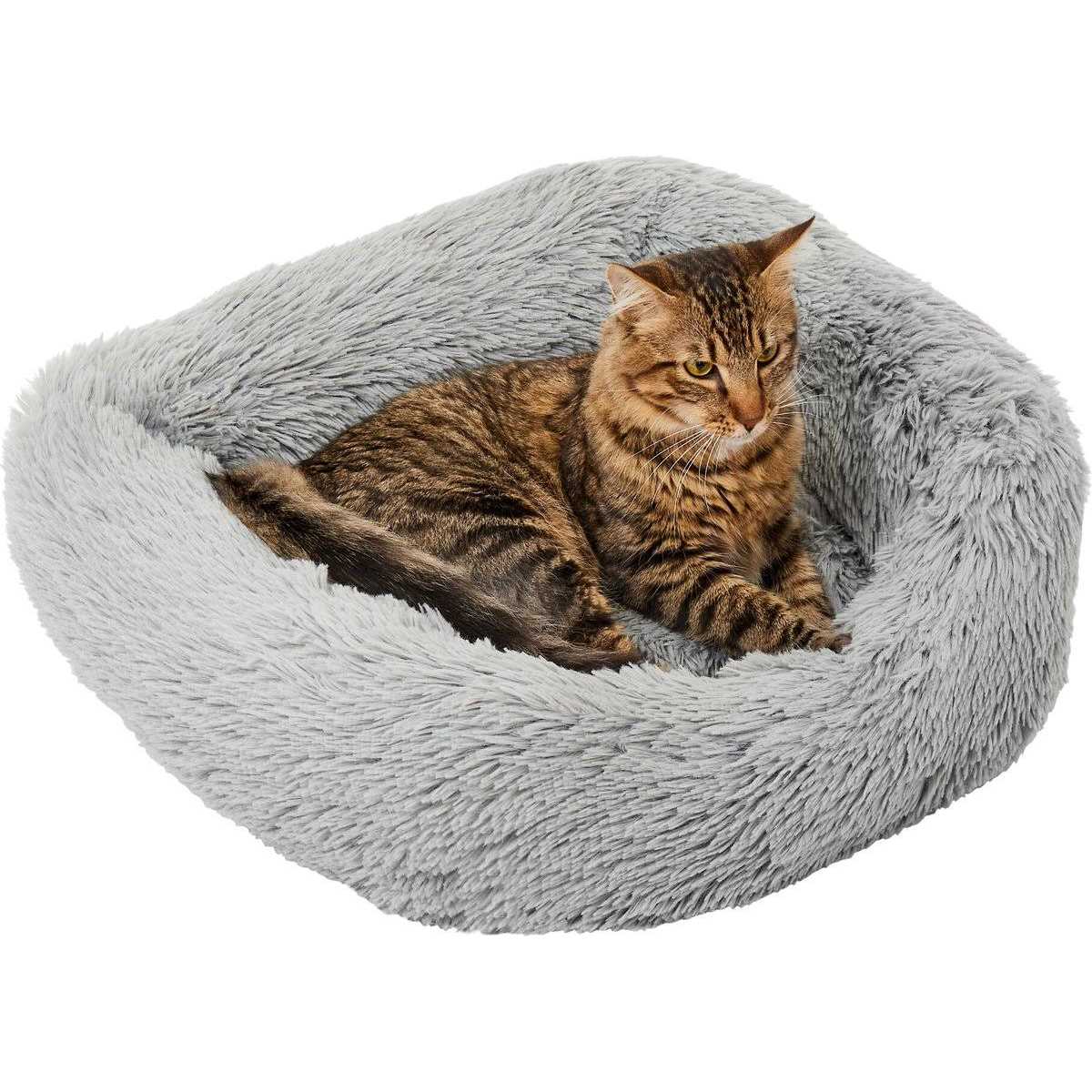 Frisco Orthopedic Rectangular Bolster Cat Dog Bed w/Removable COVER