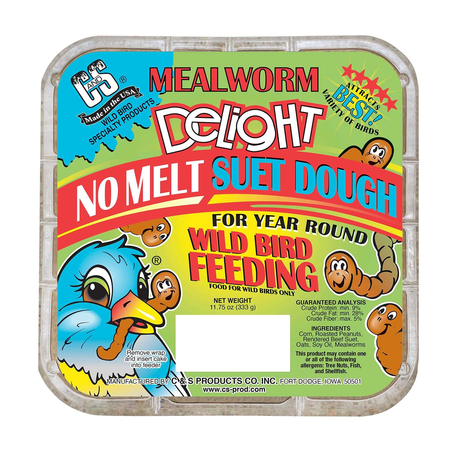 C&S Mealworm Delight No Melt Suet Dough