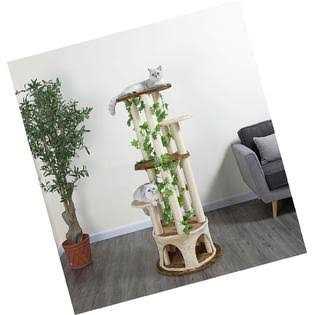 Go Pet Club 61 Forest Cat Tree House Furniture with Leaves F2093