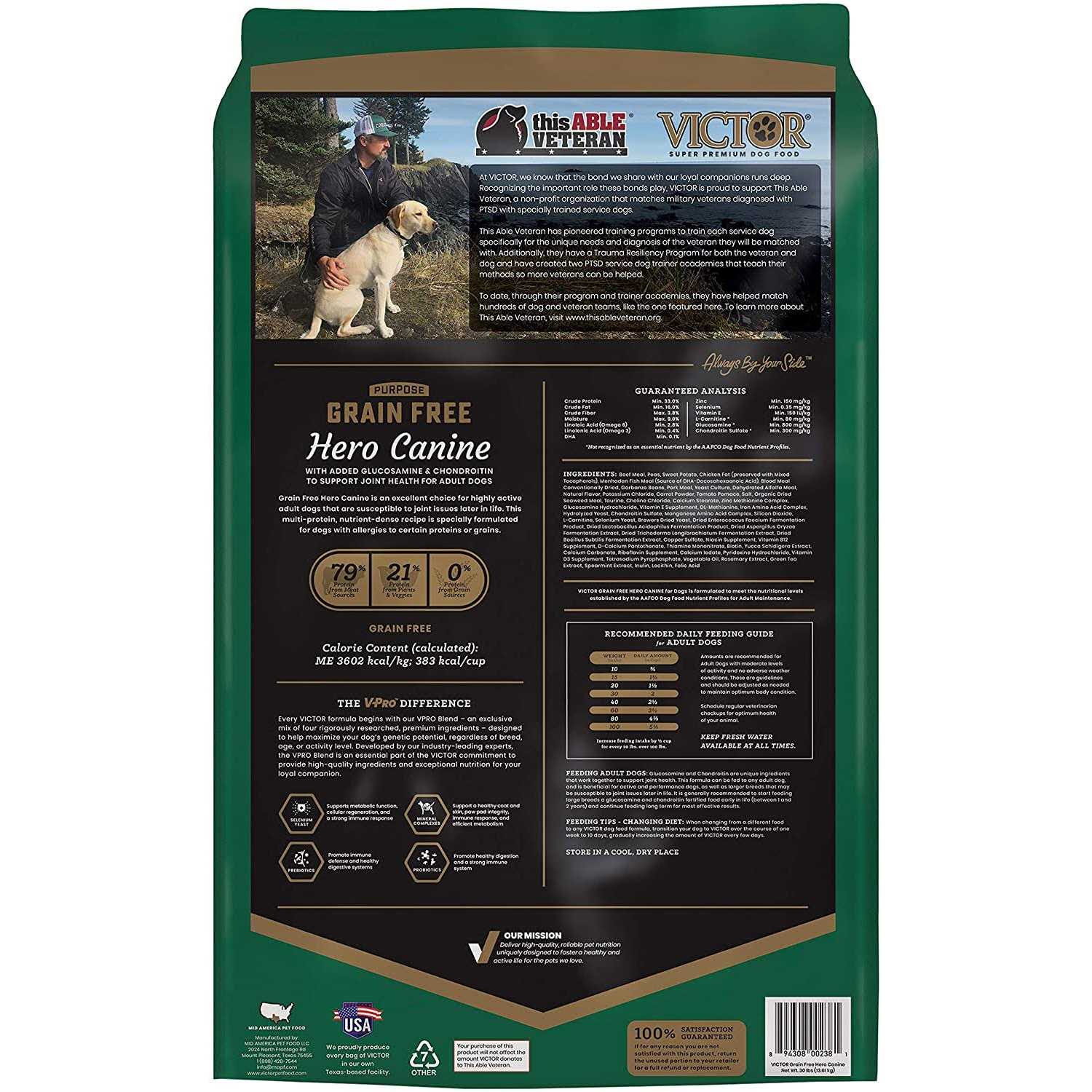Victor Hero Canine Grain Free Dry Dog Food