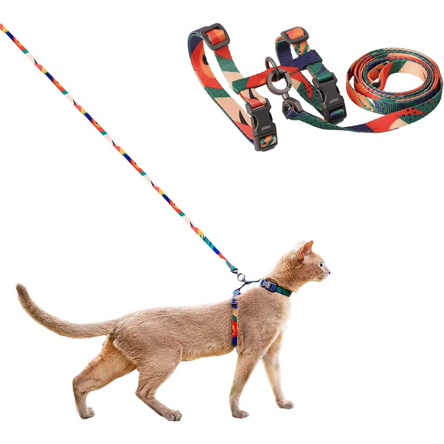 pidan Cat Harness and Leash Set Cats Escape Proof Adjustable Kitten Harness for Large Small Cats