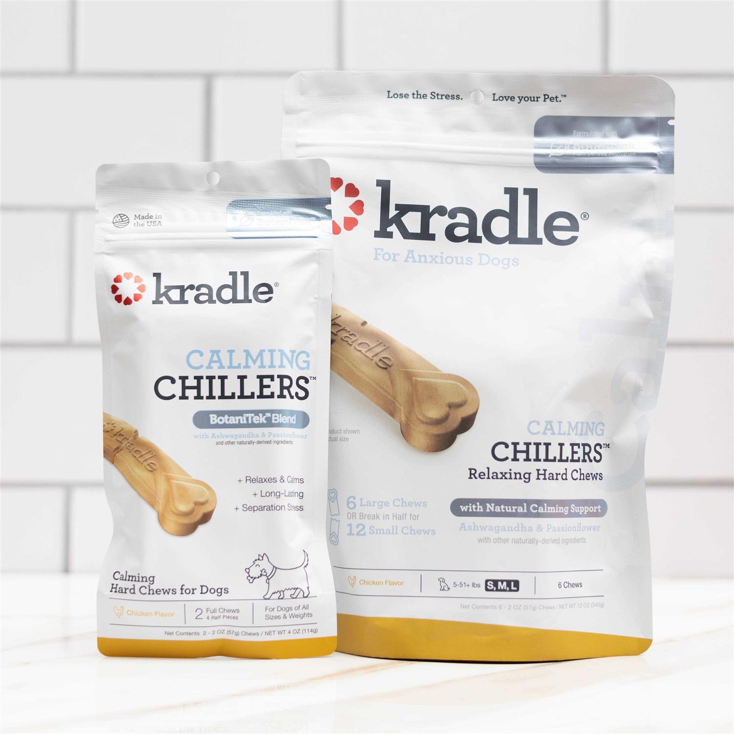 Kradle Calming Chillers Relaxing Hard Dog Chews