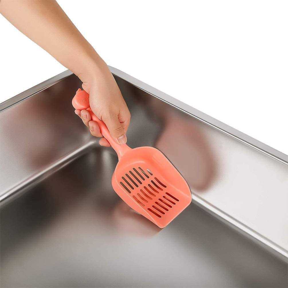 Yangbaga Stainless Steel Litter Box for Cat and Rabbit Odor Control Litter Pan