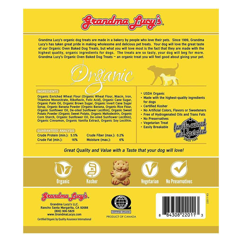 Grandma Lucy’s Dog Treats Organic Banana & Sweet Potato Oven Baked