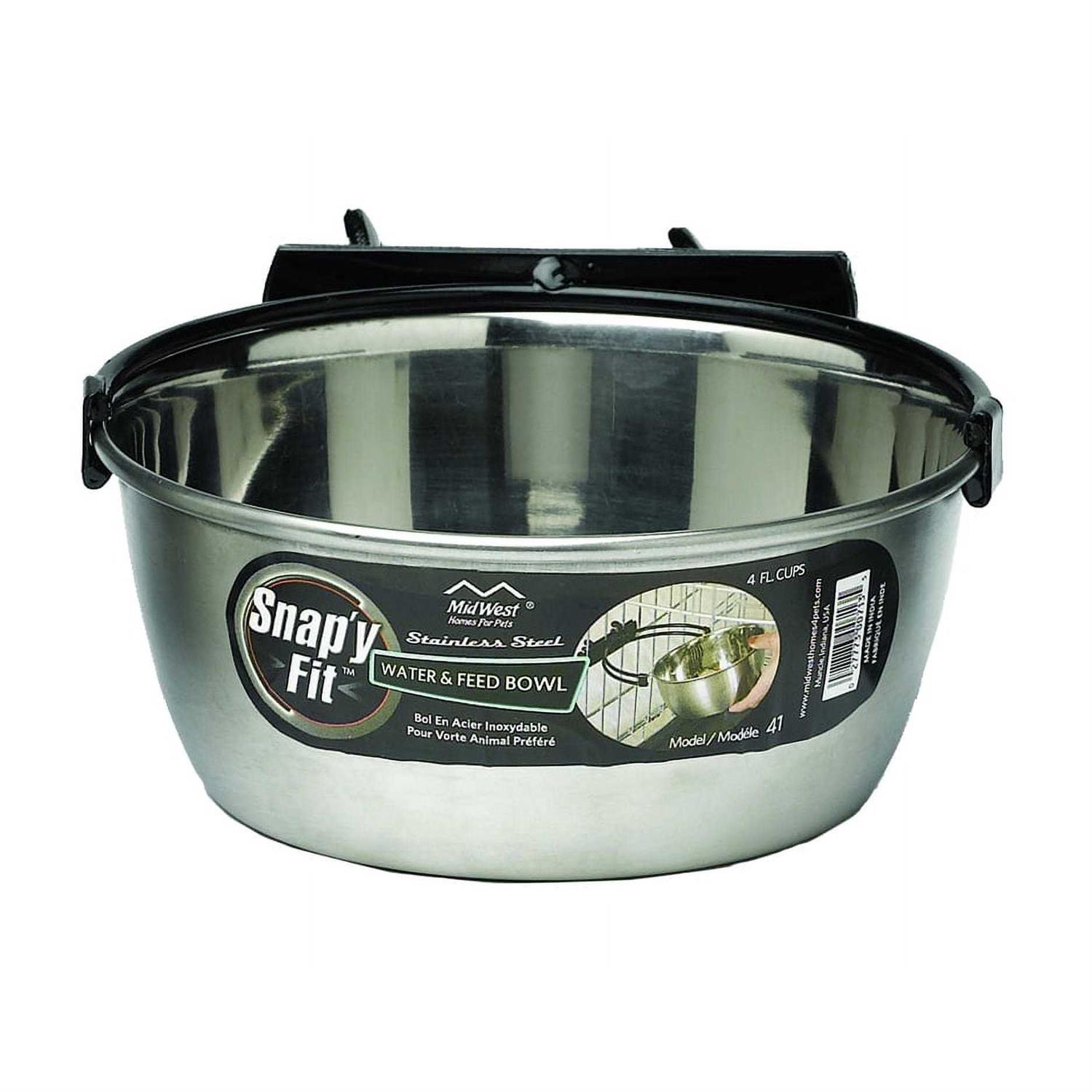 Midwest 1 Quart Snap’y Fit Stainless Steel Bowl