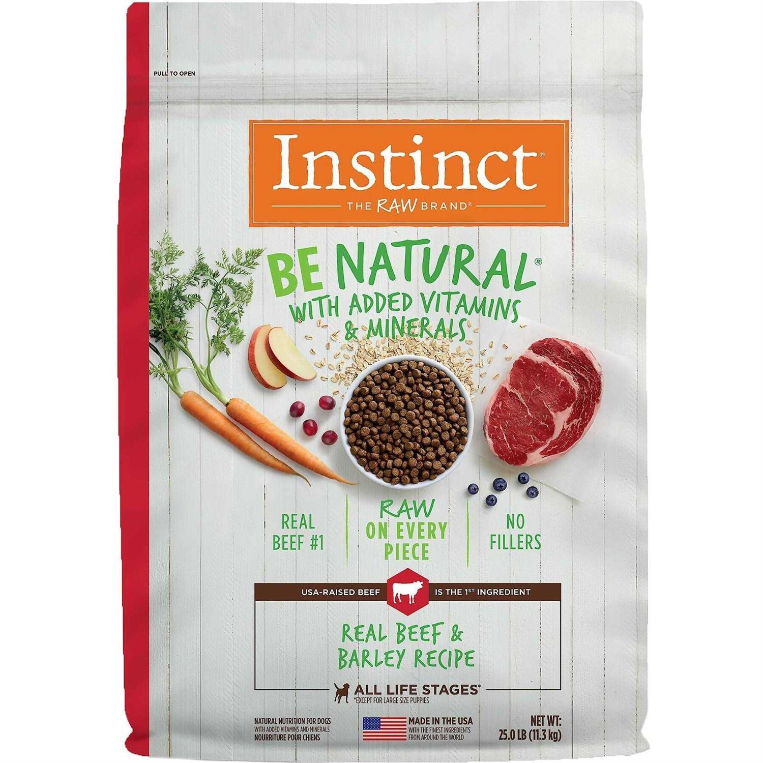 Instinct Be Natural Beef & Barley Recipe Dry Dog Food