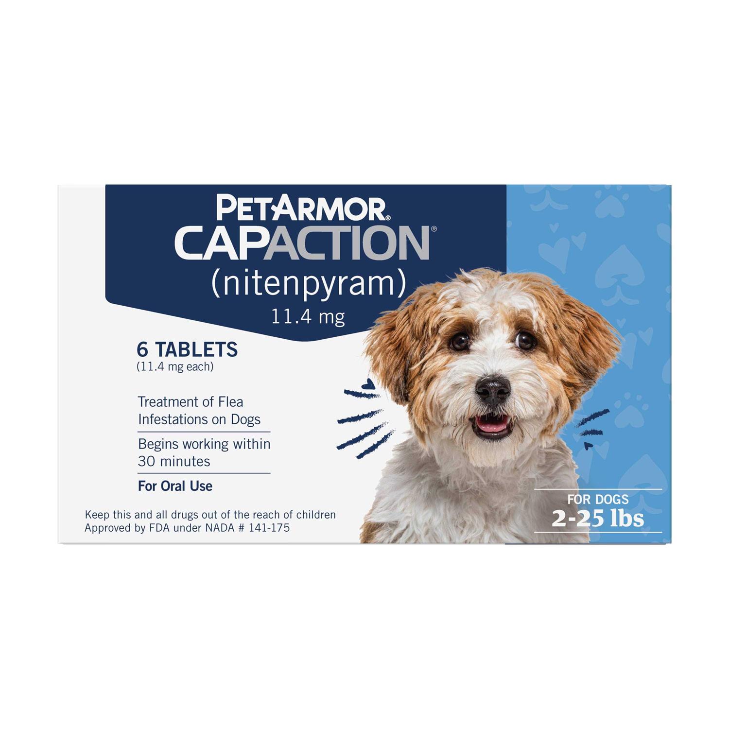 PetArmor CapAction Oral Flea Treatment for Dogs 2-25lbs