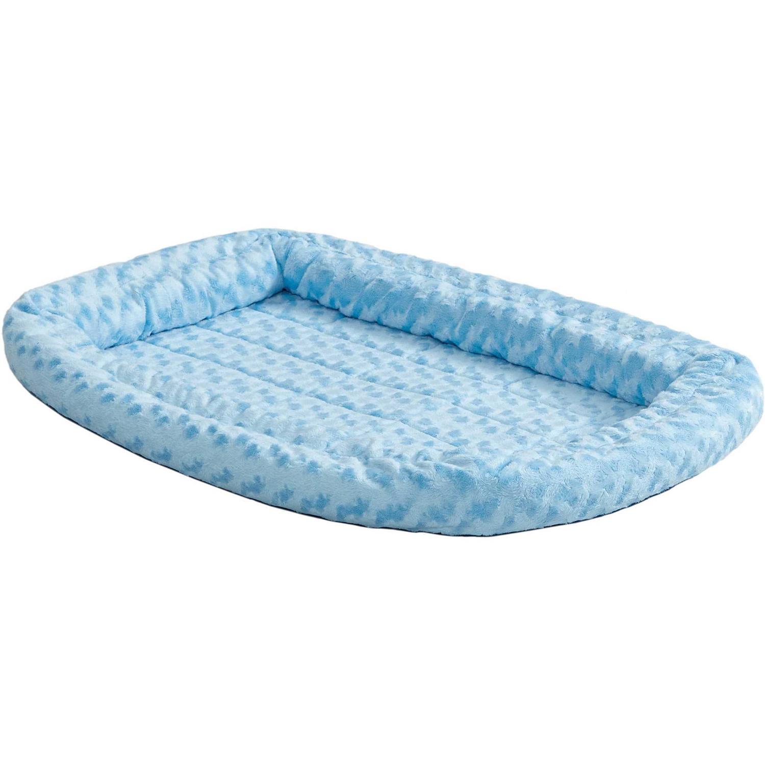 MidWest Double Bolster Pet Bed Blue