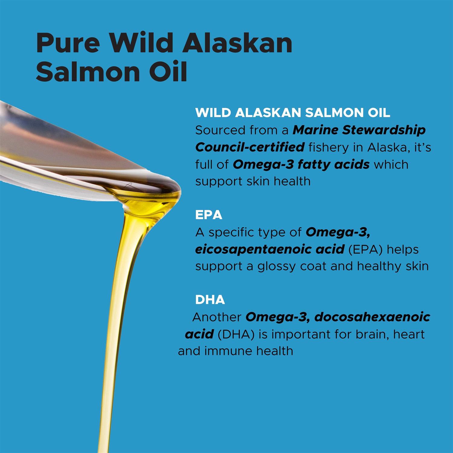 Pet Honesty Wild Alaskan Salmon Oil for Dogs & Cats