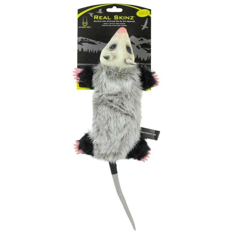 Hyper Pet Opossum Real Skinz Dog Toy