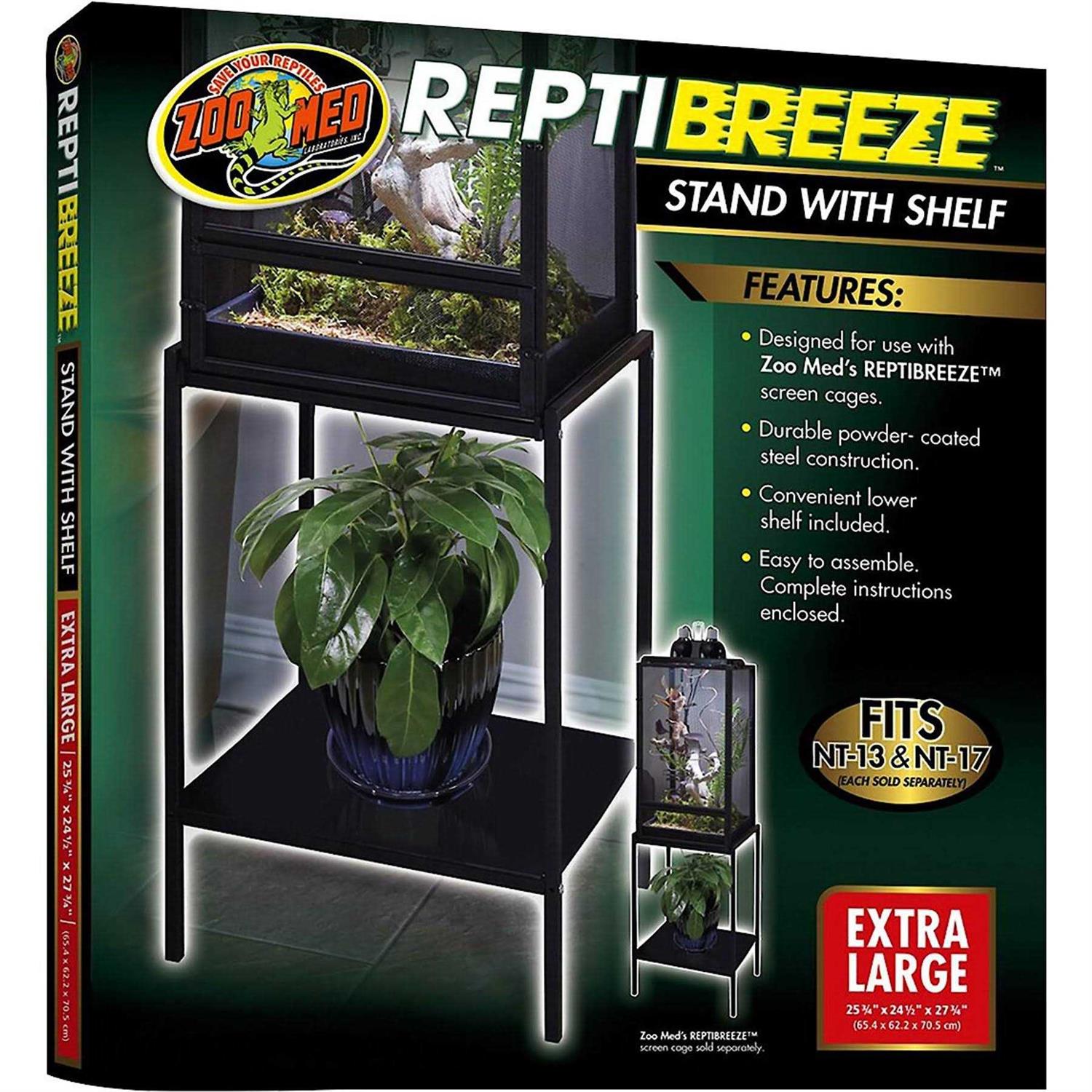 Zoo Med ReptiBreeze Stand with Shelf