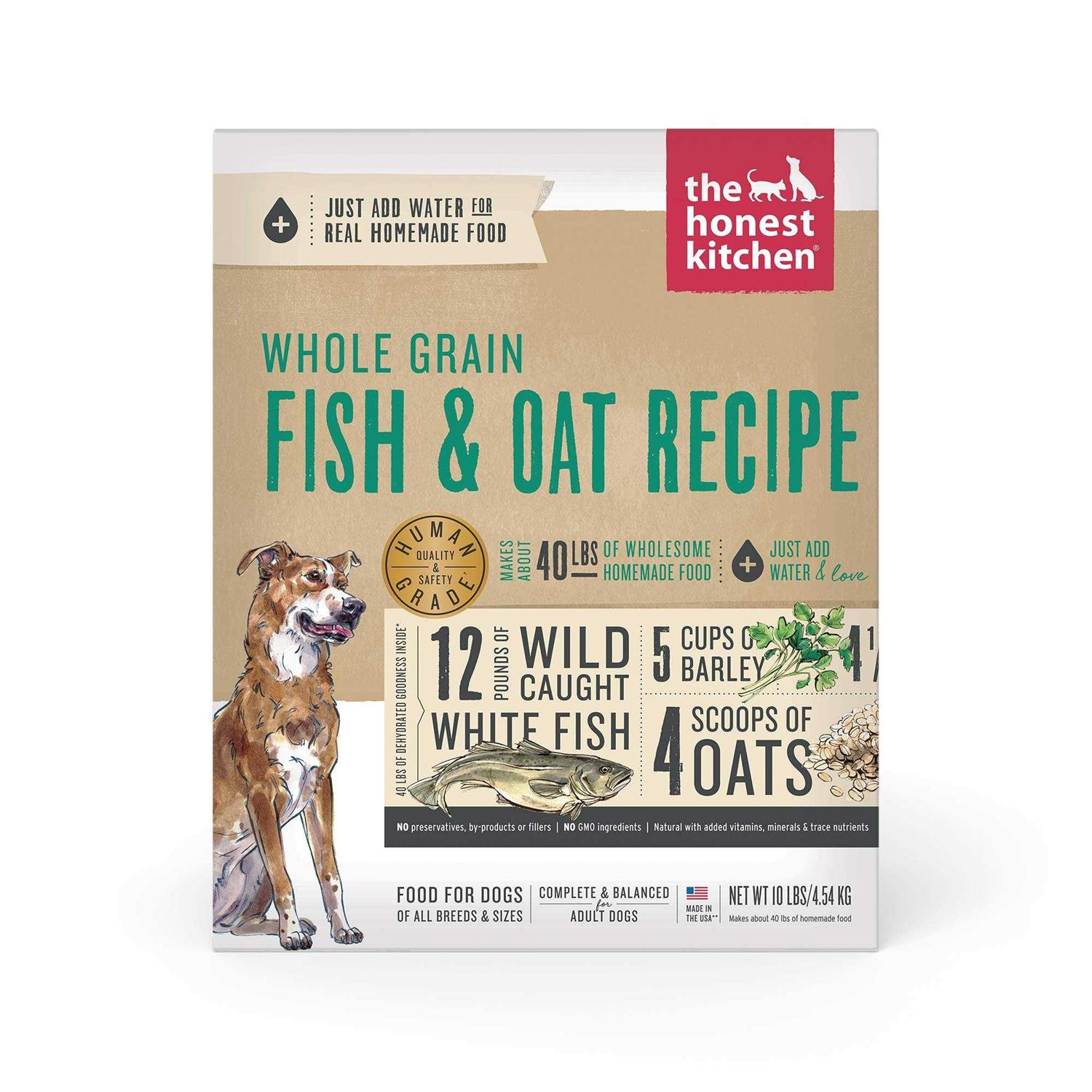 The Honest Kitchen Whole Grain Fish & Oat Dehydrated Dog Food