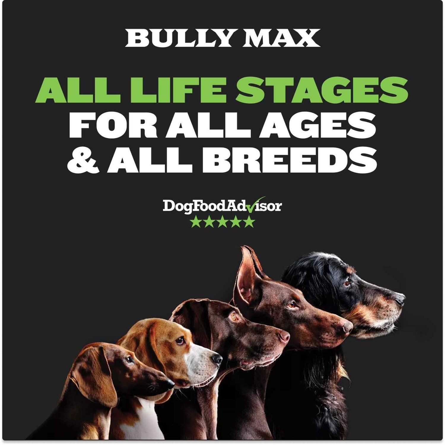 Bully Max 25/11 High Protein & Low Fat Dog Food Chicken-Free Lamb Flavor
