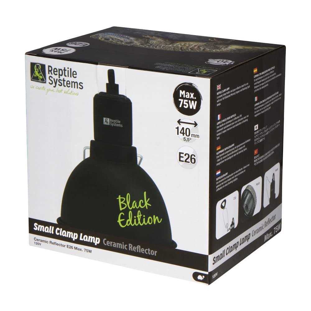 Reptile Systems Clamp Lamp Ceramic Reflector Black Edition