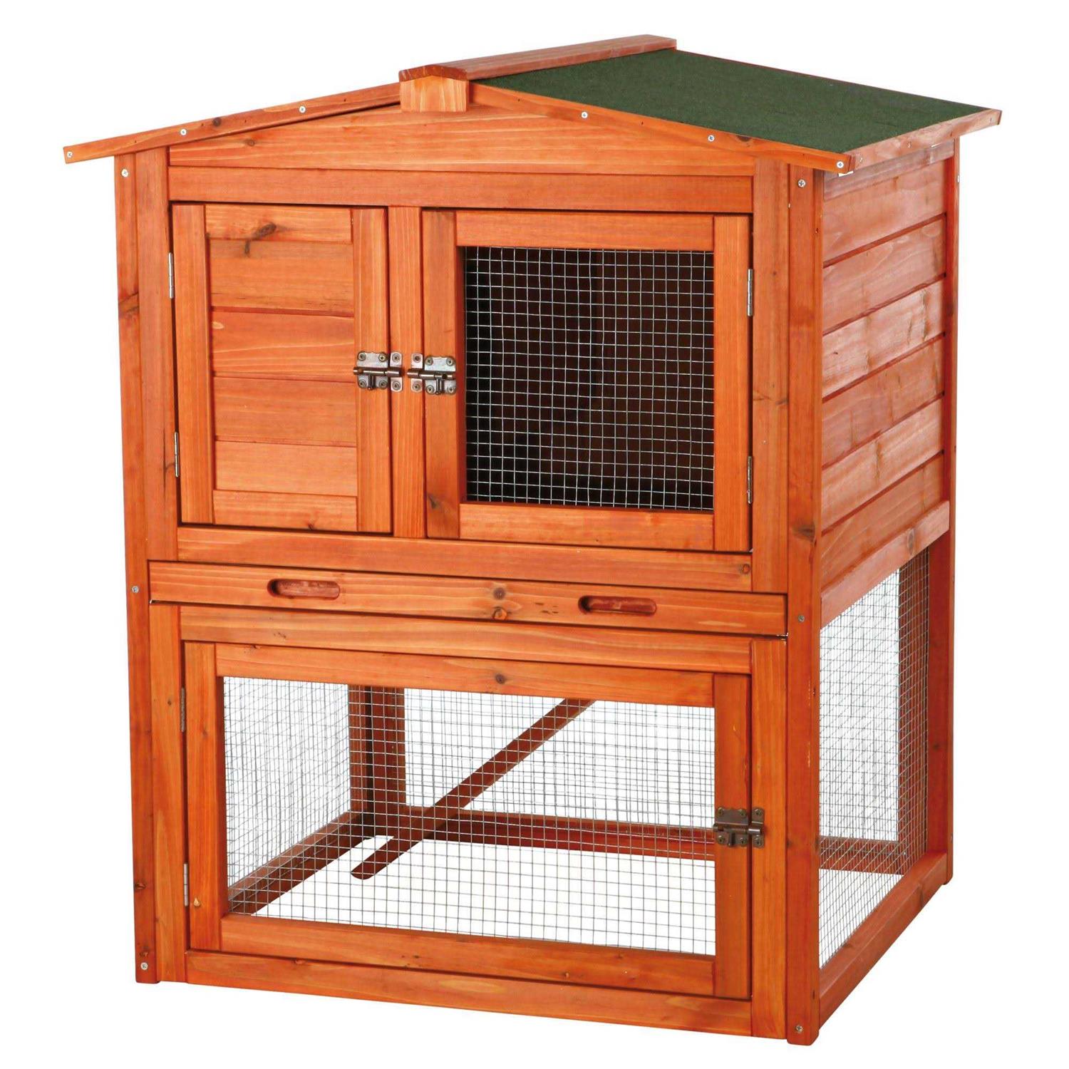 Trixie Rabbit Hutch with Peaked Roof