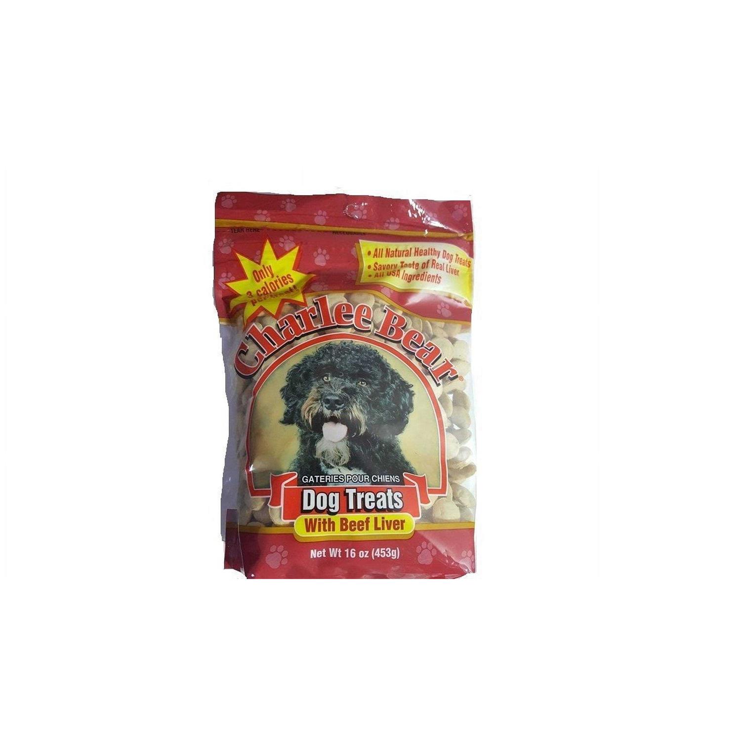 Charlee Bear Original Crunch Beef Liver Dog Treat 16 oz