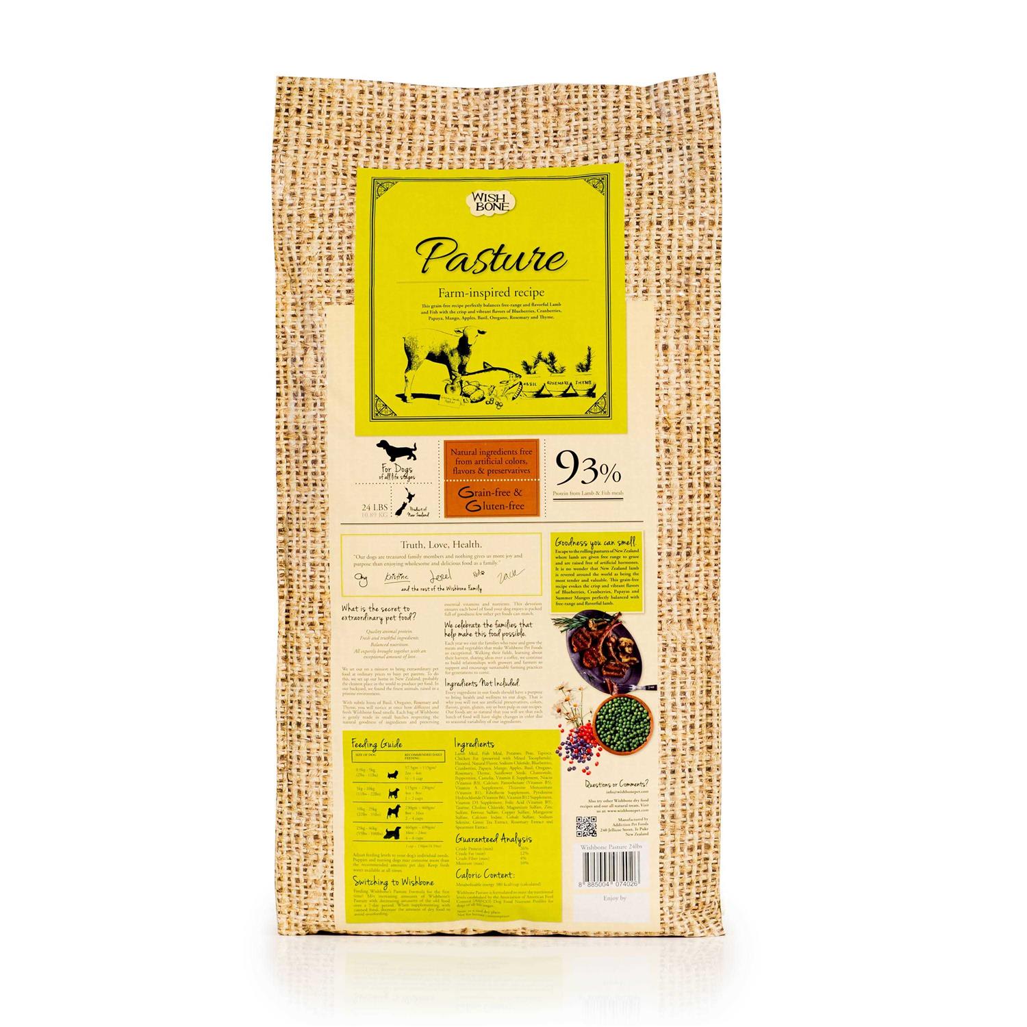 Wishbone Pasture Grain-Free Dry Dog Food