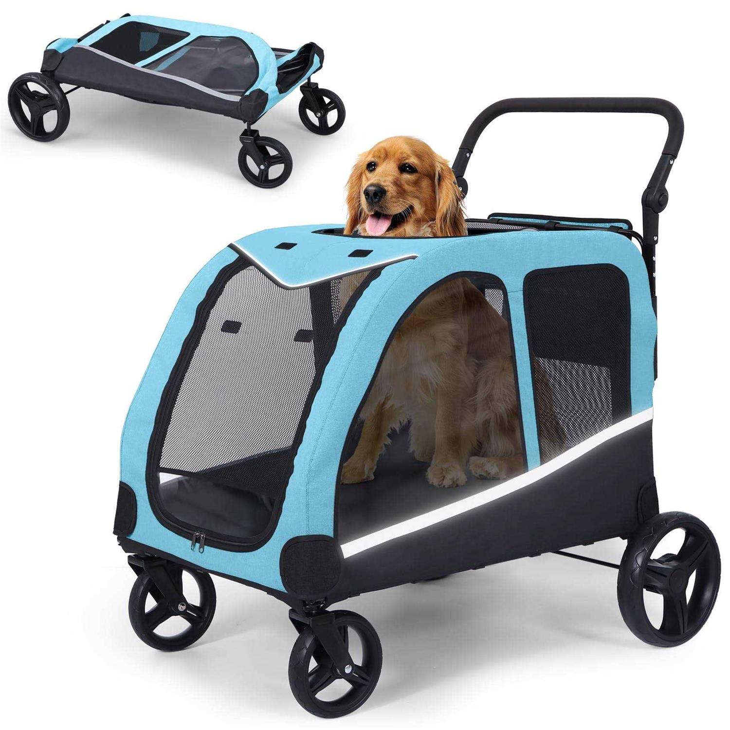 Saudism Dog Stroller For Large Dogs Extra Large Pet Stroller For For Medium Dogs
