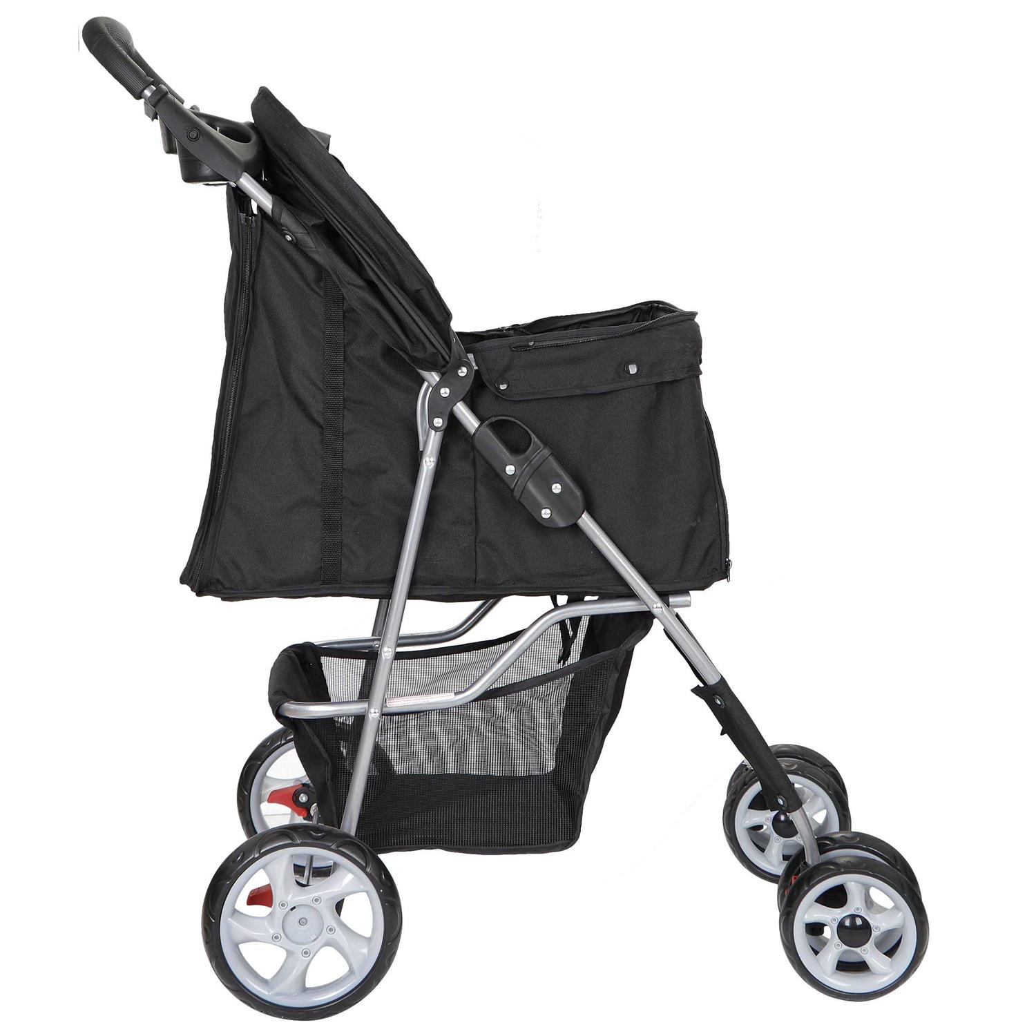 ZENY 4 Wheel Foldable Dog Pet Stroller