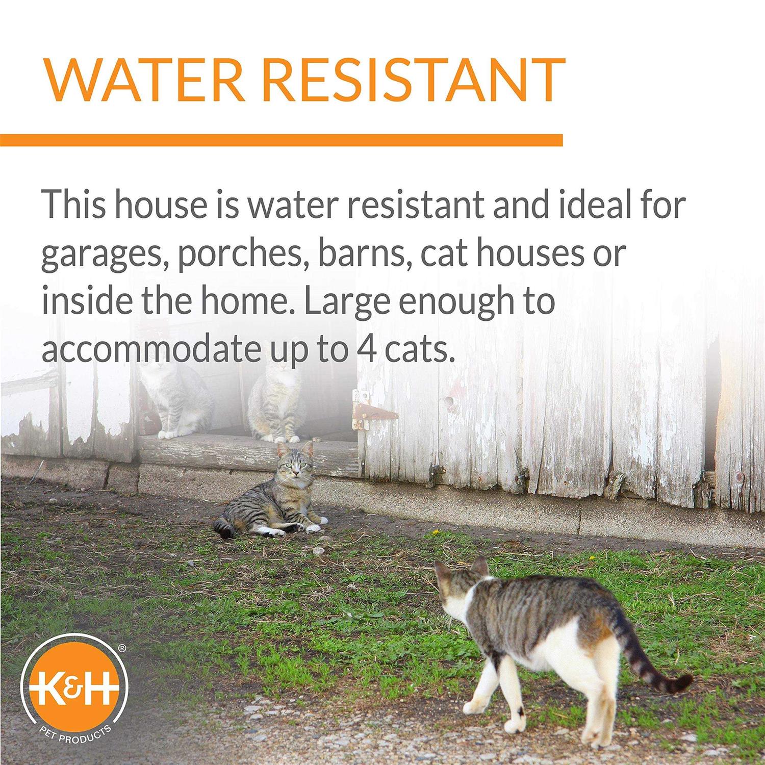 K H Pet Products Outdoor Heated Kitty A-Frame