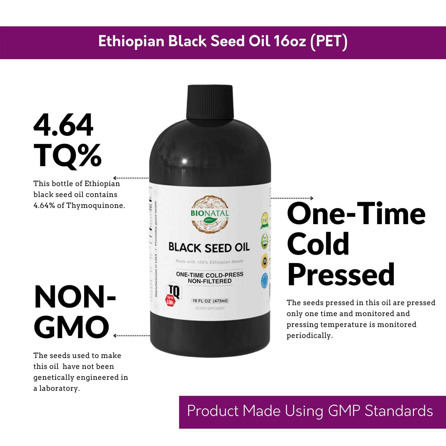 BioNatal Ethiopian Black Seed Oil 16oz