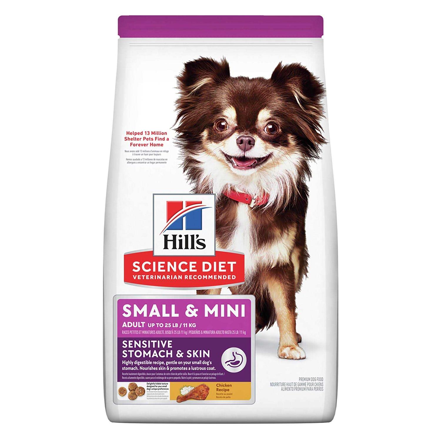 Hill’s Science Diet Adult Sensitive Stomach & Skin Small & Mini Chicken Dry Dog Food