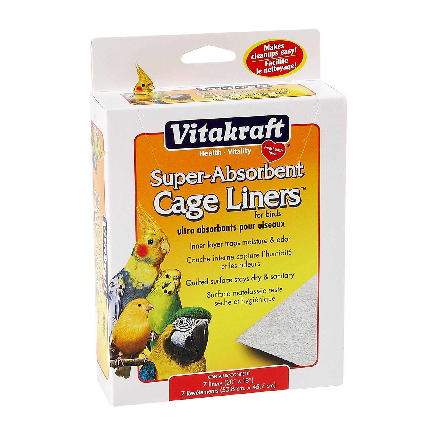 Vitakraft Bird Super-Absorbent Cage Liners