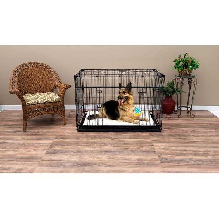 Lucky Dog Sliding Double Door Dog Crate