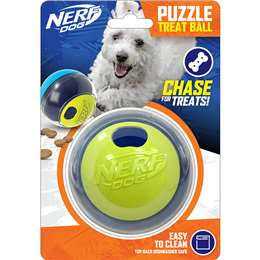 Nerf Dog Puzzle Treat Ball 3.5 Slow Feeder Dog Toy for Small & Medium Dogs