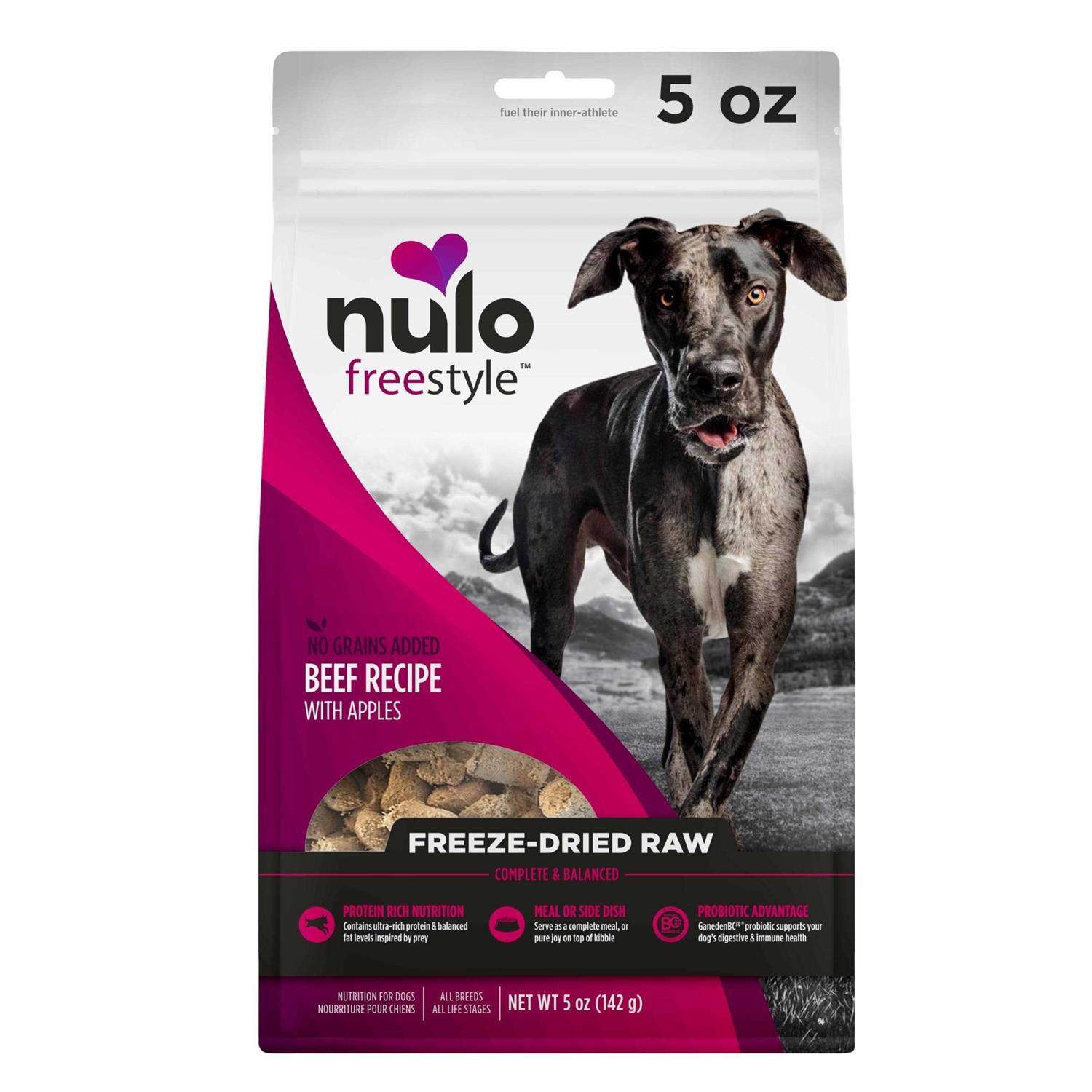 Nulo Freestyle Freeze-Dried Raw Beef with Apples Dog Food