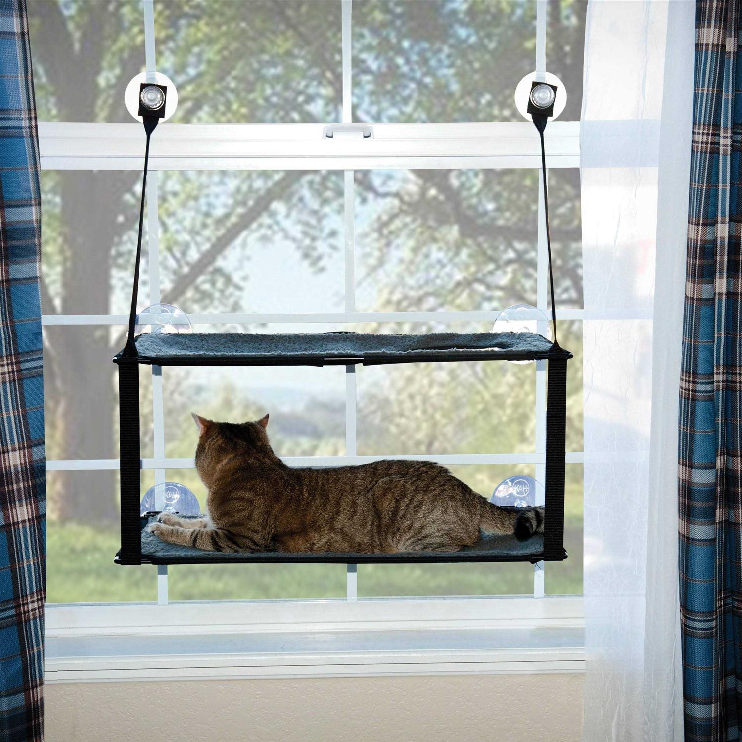 K&H Pet Products EZ Mount Window Double Stack Kitty Sill