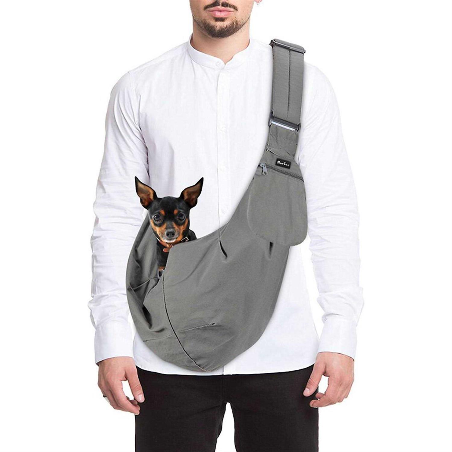 SlowTon Dog Carrier Sling Thick Padded Adjustable Shoulder Strap Dog Carriers for Small Dogs
