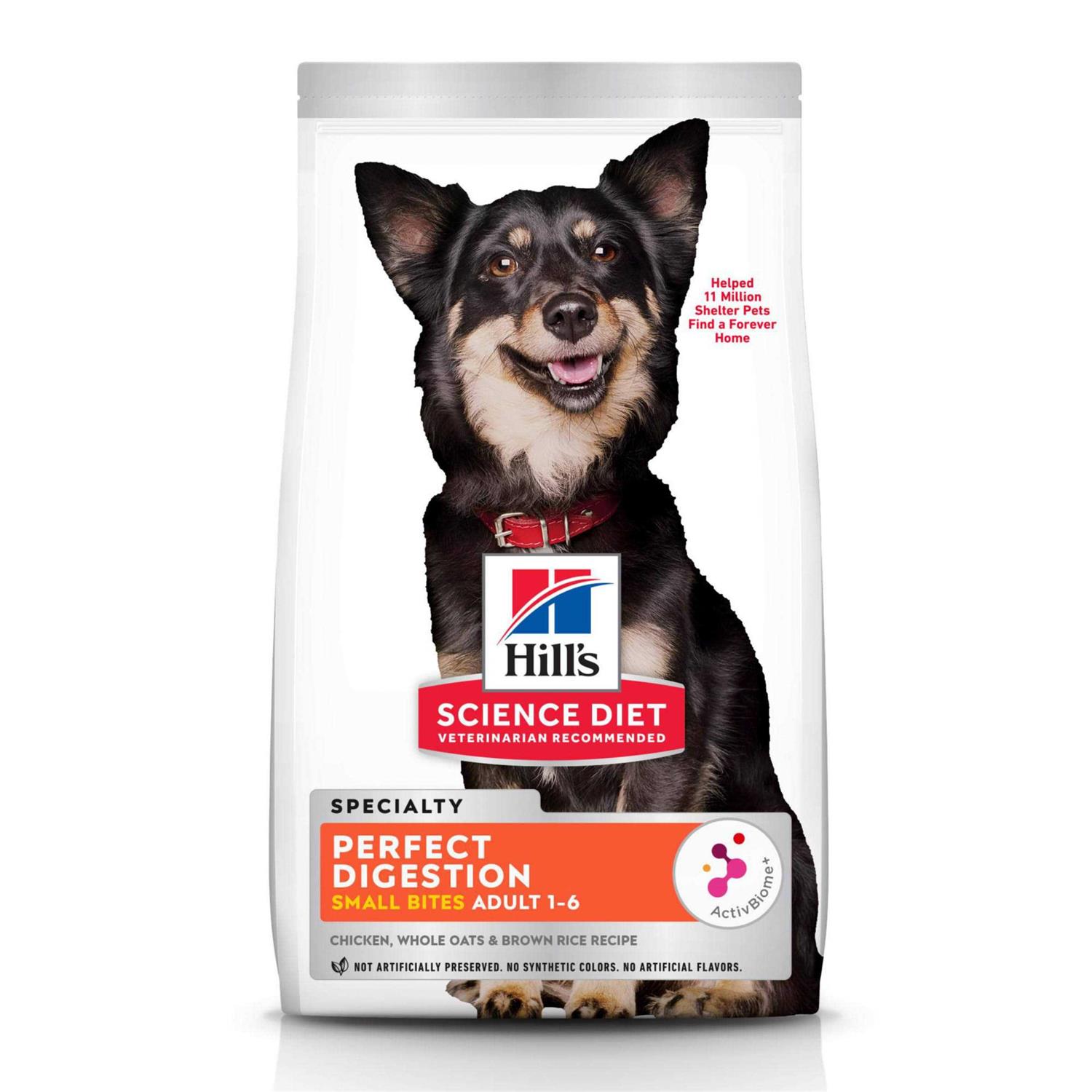 Hill’s Science Diet Adult Perfect Digestion Small Bites Chicken Dry Dog Food
