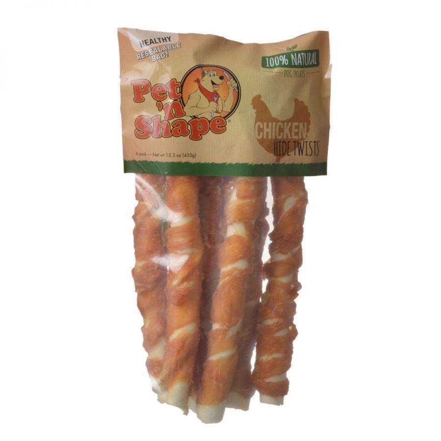 Pet ‘n Shape Chicken Hide Twists Dog Treats
