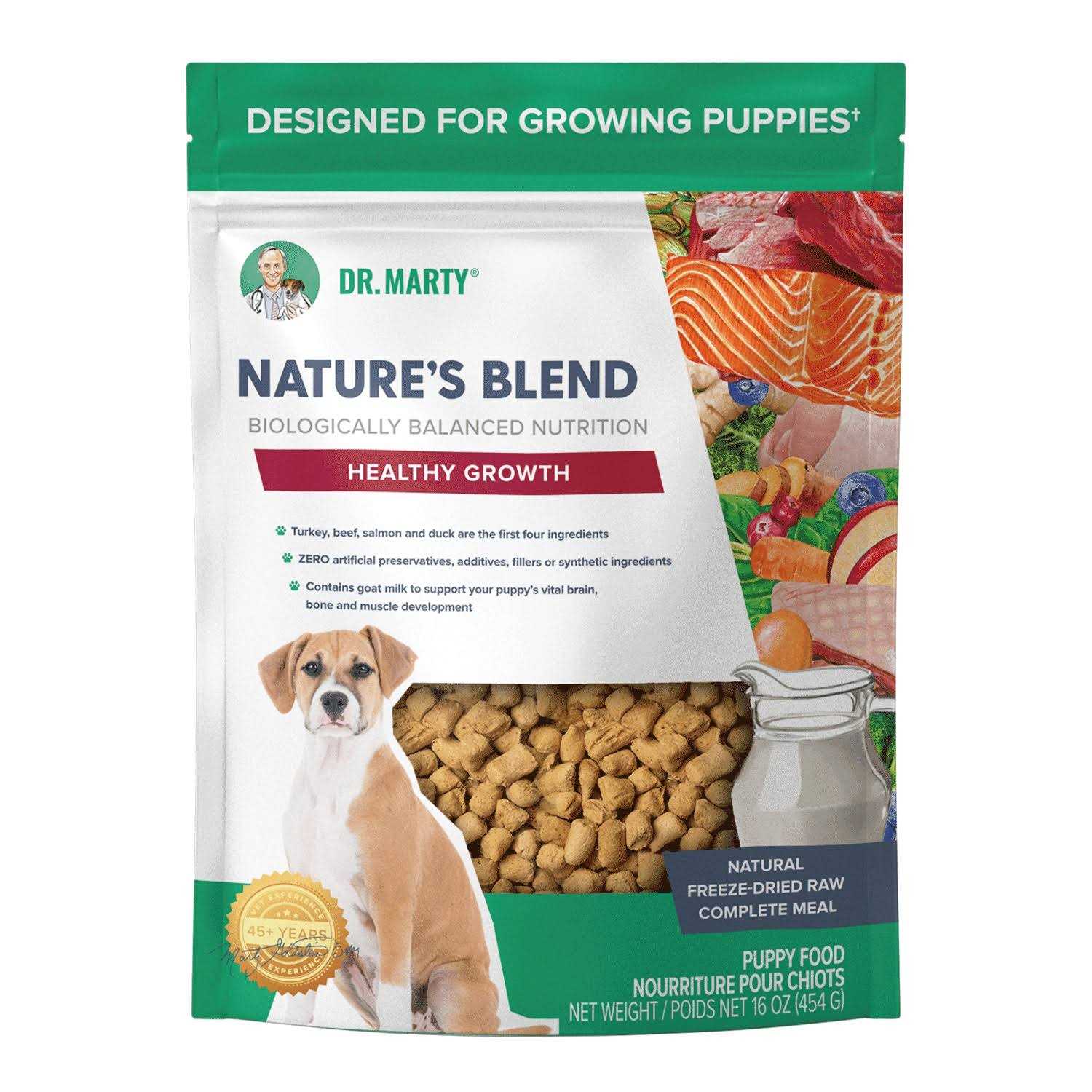 Dr. Marty Nature’s Blend Healthy Growth Freeze Dried Raw Dog Food