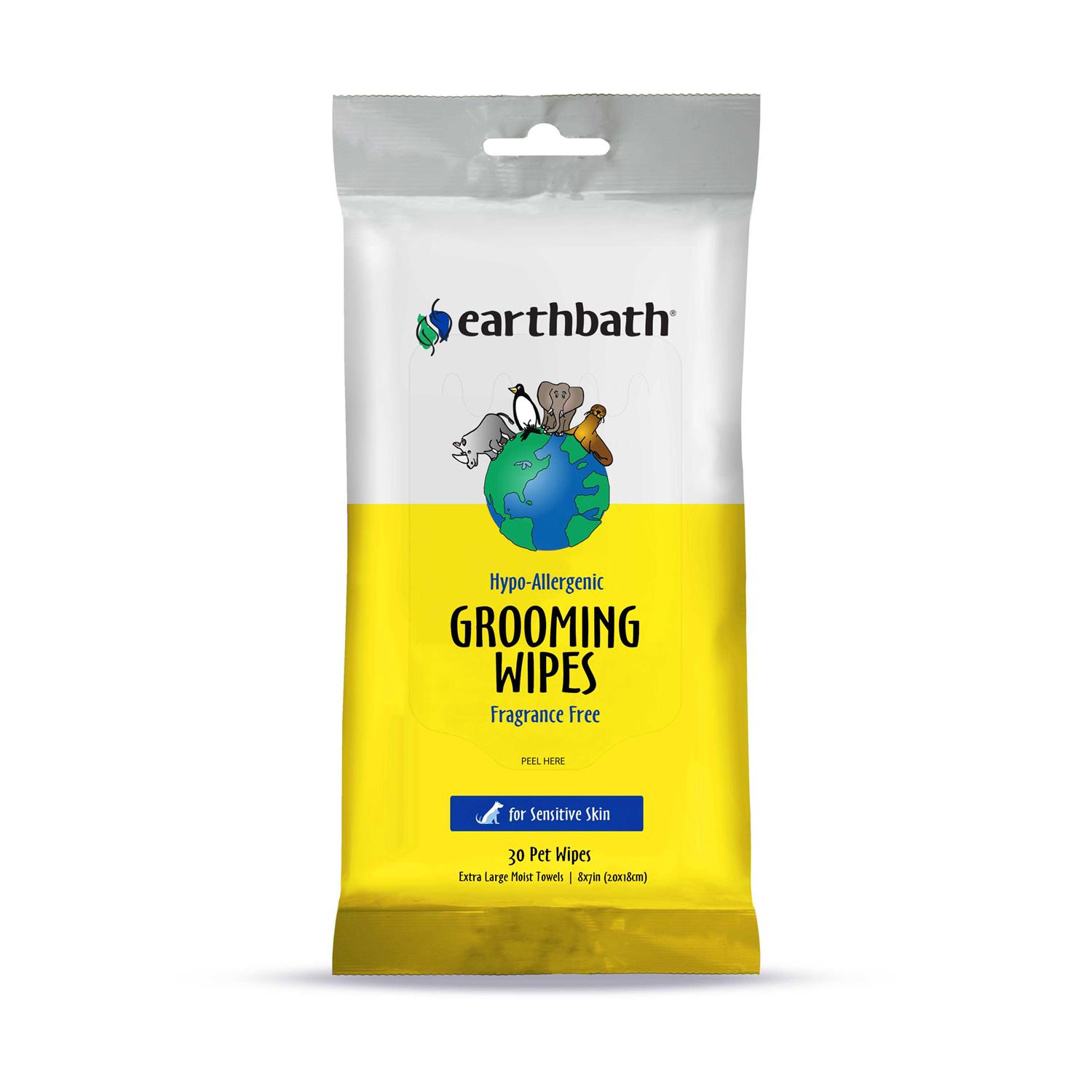 Earthbath Grooming Wipes Hypo Allergenic