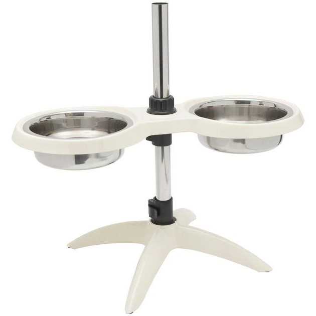 Frisco Adjustable Stainless Steel Double Elevated Dog Bowls