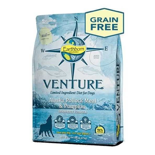 Earthborn Holistic Venture Limited Ingredient Alaska Pollock Meal & Pumpkin Grain-Free Dry Dog Food