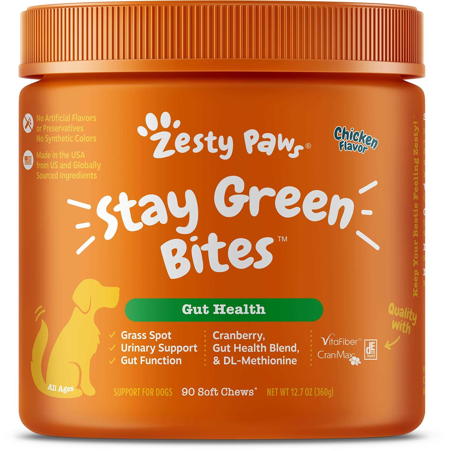 Zesty Paws Stay Green Bites for Dogs